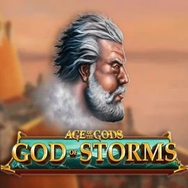 Age Of The Gods: God of Storms slot logo by Playtech at Total Casino
