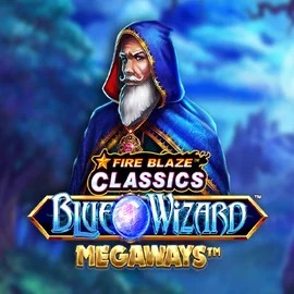 Fire Blaze Blue Wizard Megaways logo by Rarestone Gaming at Total Casino