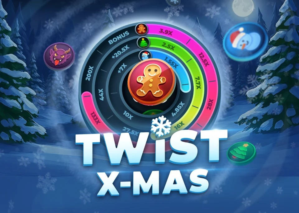 Twist X-mas logo by InOut Total Casino